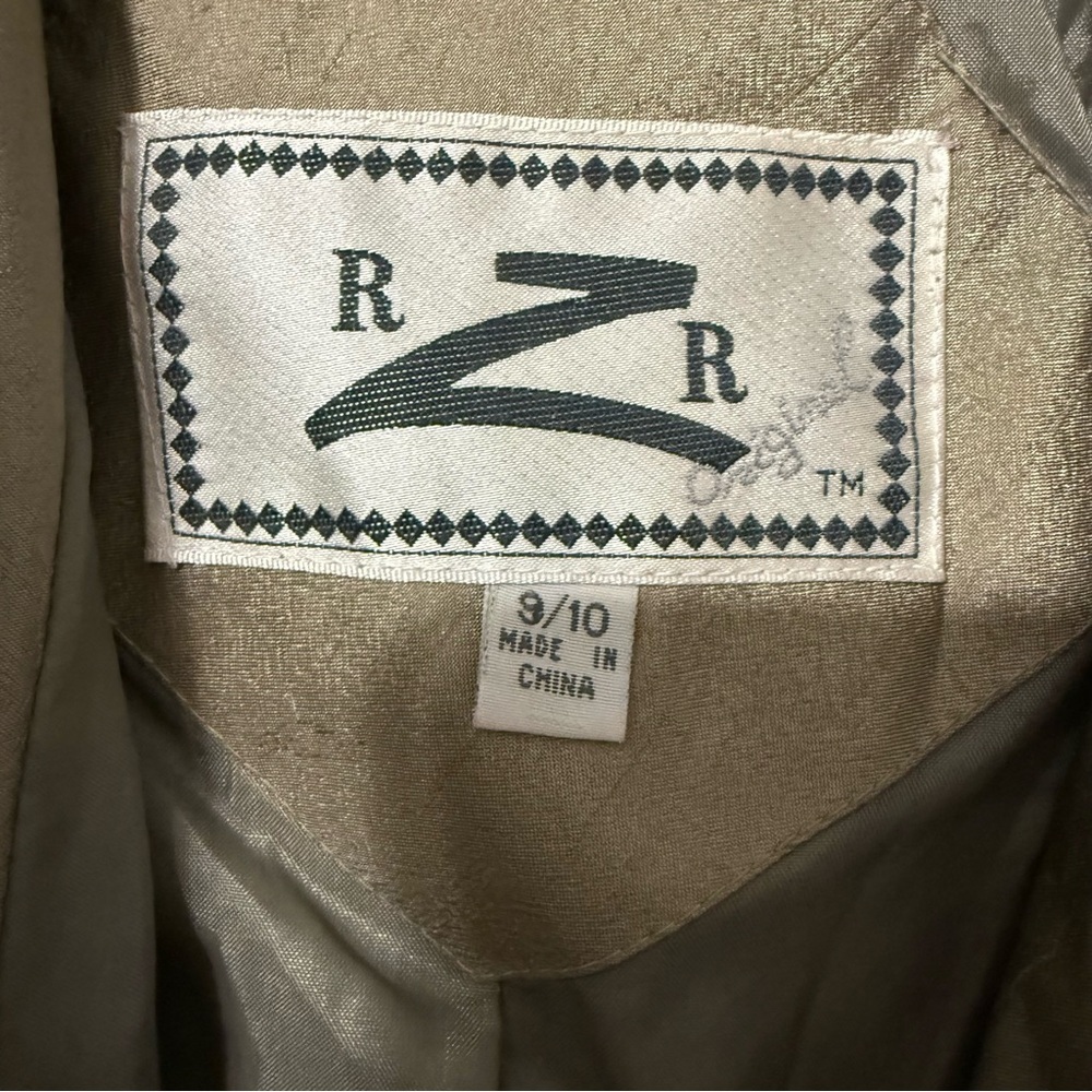 Vintage RZR Original Trench Coat Size 9/10 Polyester Nylon - Picture 3 of 7